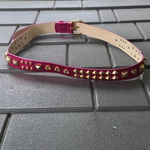 H&M pink rocker belt